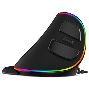Unlock Your Productivity with the Ergonomic Vertical RGB Wired Mouse