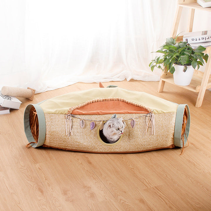 Unleash the Fun with the Pet Net Tunnel Interactive Roll Toy!