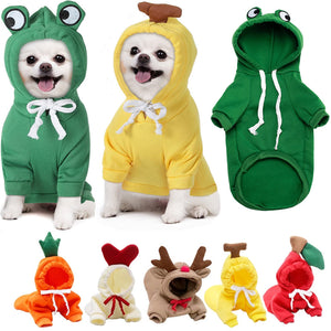 Transform Your Pup into a Fashion Icon with Our Cute Fruit Fleece Pet Hoodie Coat!